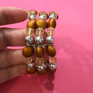 SILVER & Brown Bracelet